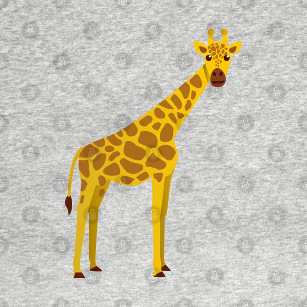 Giraffe - Simple Vector Illustration by WaltTheAdobeGuy